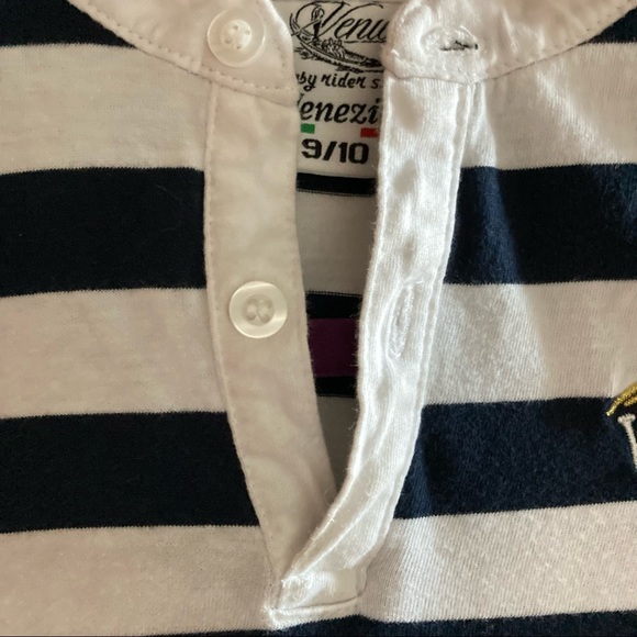 🌸3/$30🌸 Venice Venezia Girls’ Striped Polo Dress 👗🇮🇹 - Picture 3 of 5